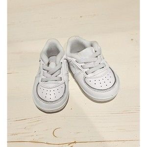 Infant Nike Air Force 1 Crib Casual Shoes White 3C